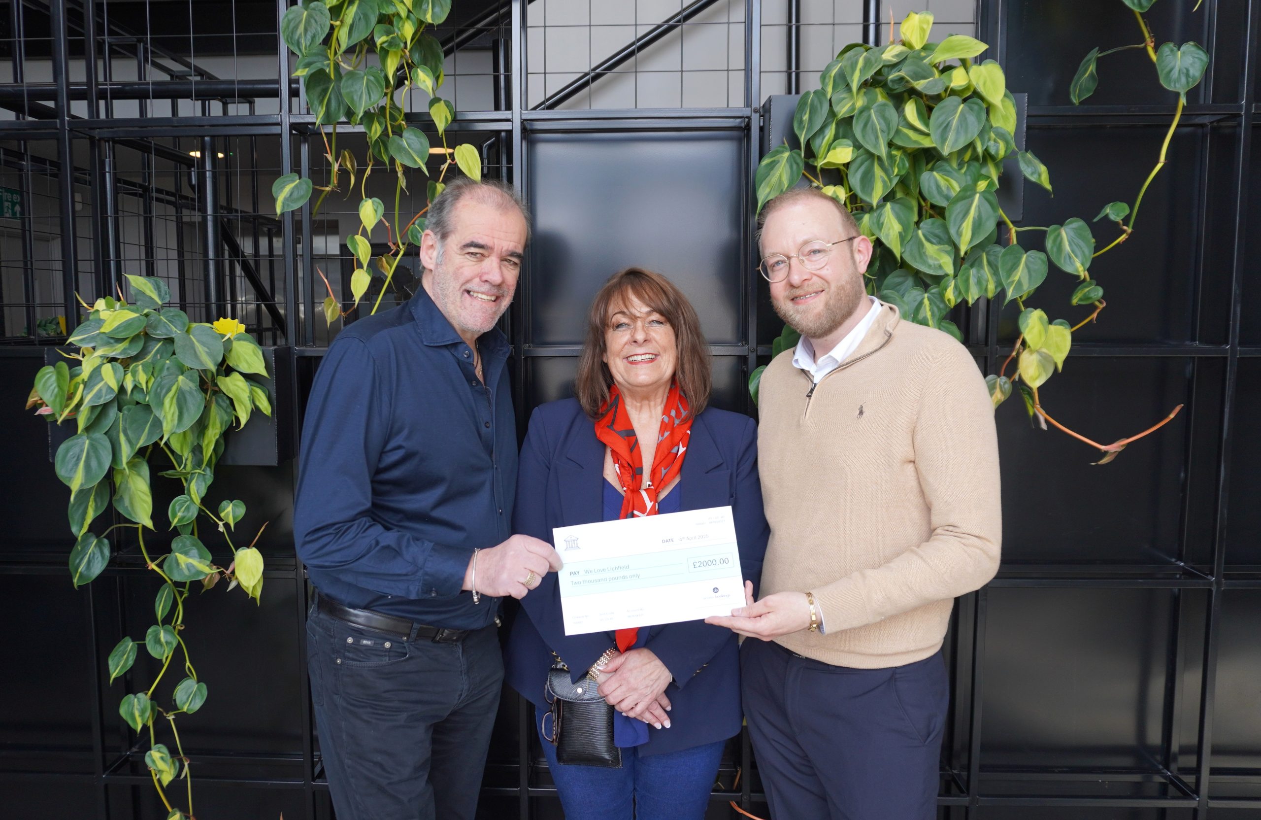 Access Bookings Make Donation To We Love Lichfield